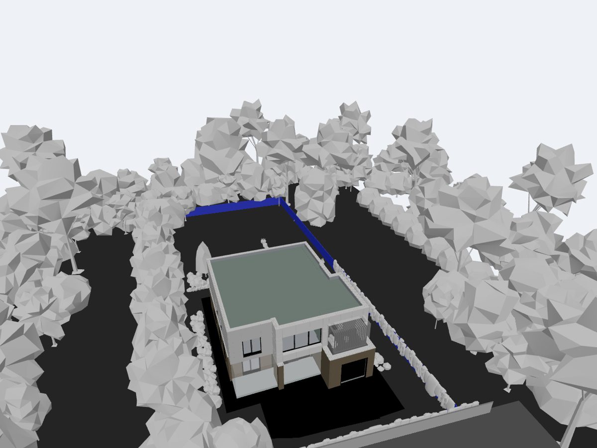 3D-модель загородного дома с инженерными системами в IFC Viewer ИНЖПРОФФ